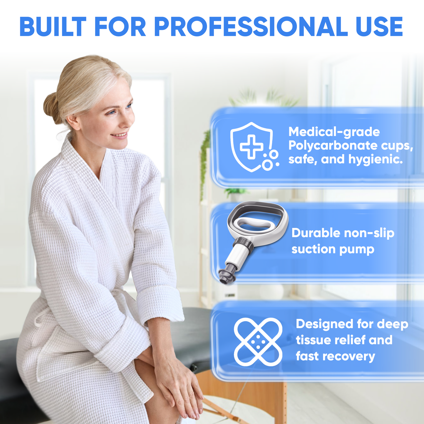 Myofascial Releaser Professional Cupping Therapy Set - 18 Multi-Sized Vacuum Cups with Two Hand Pumps and Detailed Cupping Book - Massage Cupping Set for Massage Therapists