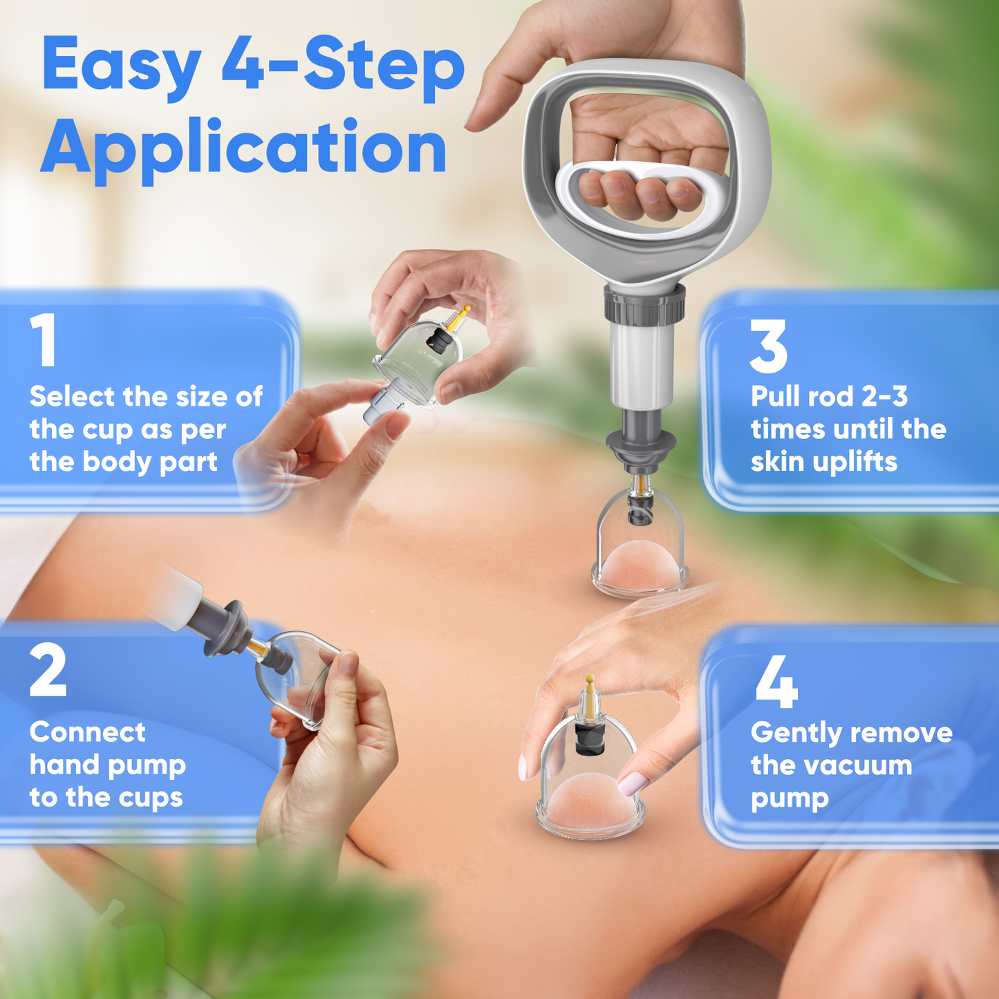 Myofascial Releaser Professional Cupping Therapy Set - 18 Multi-Sized Vacuum Cups with Two Hand Pumps and Detailed Cupping Book - Massage Cupping Set for Massage Therapists