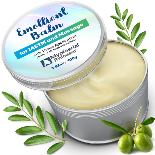 Massage Tools Emollient Balm - Natural Essential Massage Oil - Myofascial Release Tool Massage Cream for Massage Therapy - IASTM Tool Muscle Rub Ultra Strength - Gua Sha Tool Partner for Body (100g)