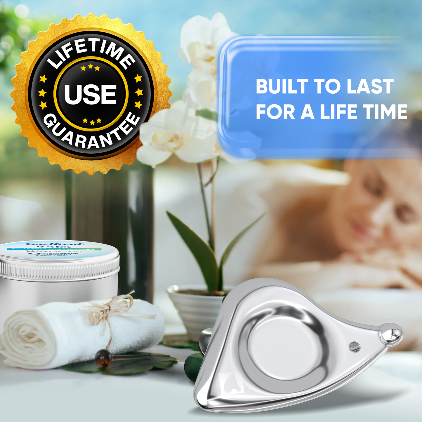 (Micro Tool) Professional Muscle Scraper - Patented IASTM Massage Tool for Physical Therapy, GuaSha Tool for Body Myofascial Release - Medical Grade 304 Stainless Steel